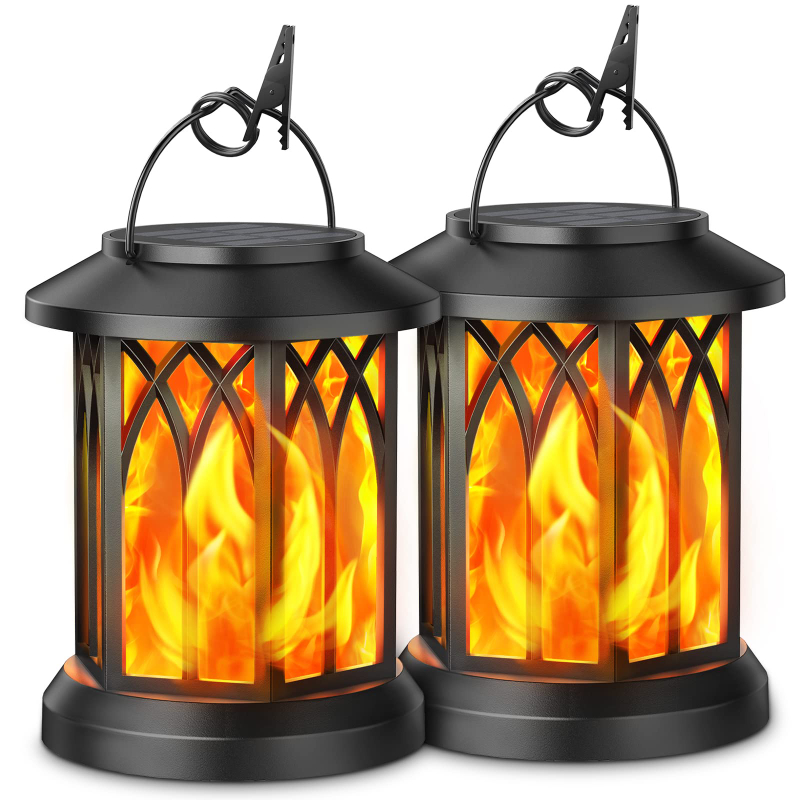 Solar Hanging Light Flame Detail