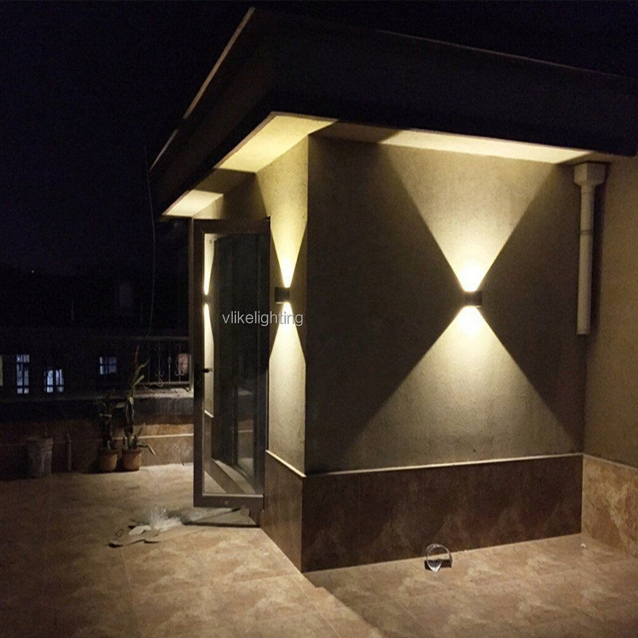 High Quality 2700K 3000K LED Garden Street Porch Exterior Wall Mounted Light up and Down Outdoor Wall Lamp
