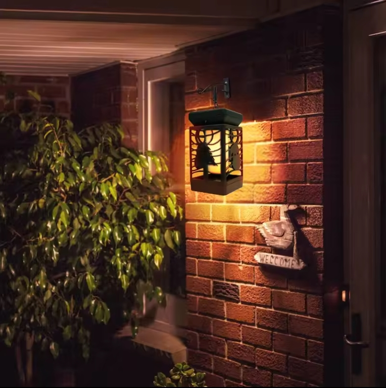 Solar LED Flame Light Lantern Outdoor Lawn Garden Decorative Solar Light for Patio Deck Yard