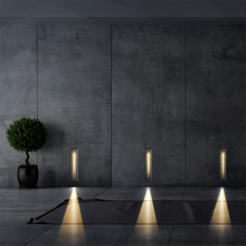 3W Outdoor LED Stair Lighting White Emitting Recessed Landscape Steps Light