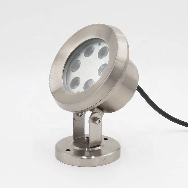 304 316L Stainless Steel IP68 24V Swimming Pool LED Underwater Light