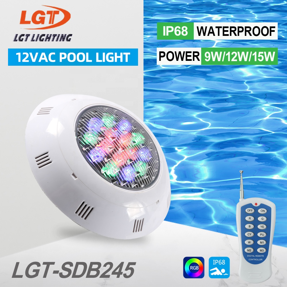 Pc Material Pond Decorative 24w 54w Ip68 Waterproof Submersible Rgb Par56 SMD Led Underwater Swimming Pool Lights