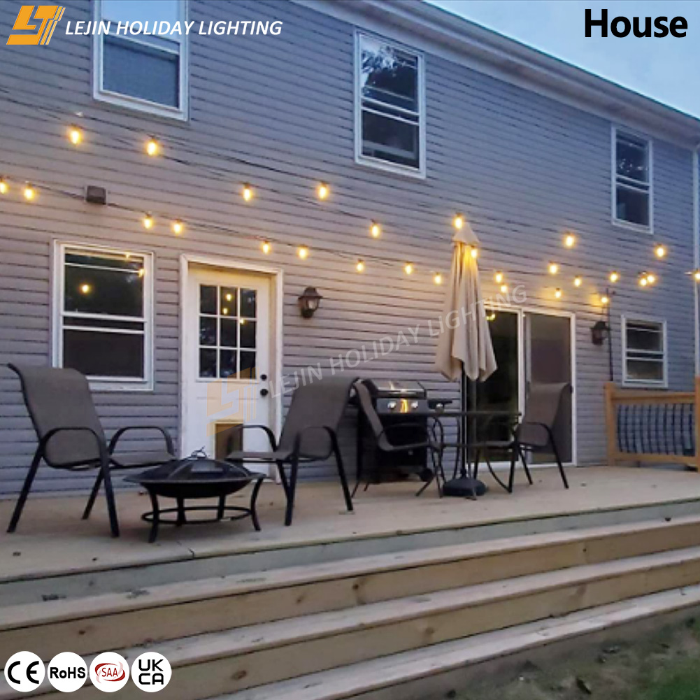 Warm White LED S14 Festoon Belt Party String Light for Outdoor Decoration