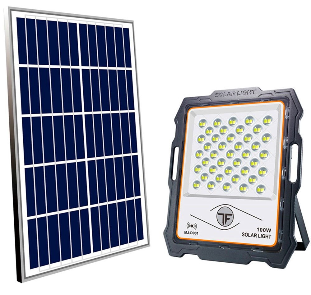 Yaye 2021 Hottest Sell IP65 Outdoor Waterproof 100W Camera Solar Security Flood Street Light with Available Watt: 100W/200W/300W/400W 1000PCS Stock Each Watt