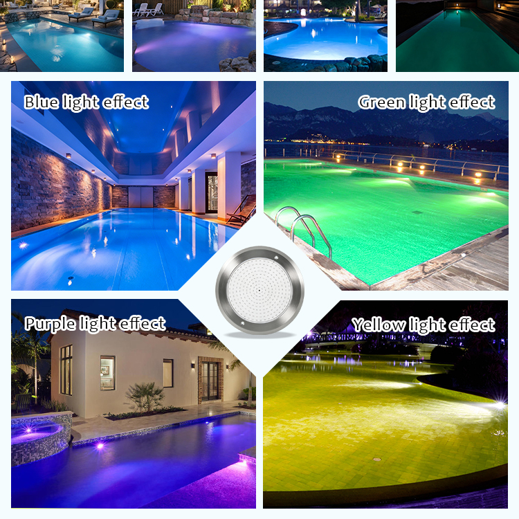 Factory Led Underwater Pool Light Pond Submersible RGB Color Chang IP68 Waterproof Swimming Pool Lights