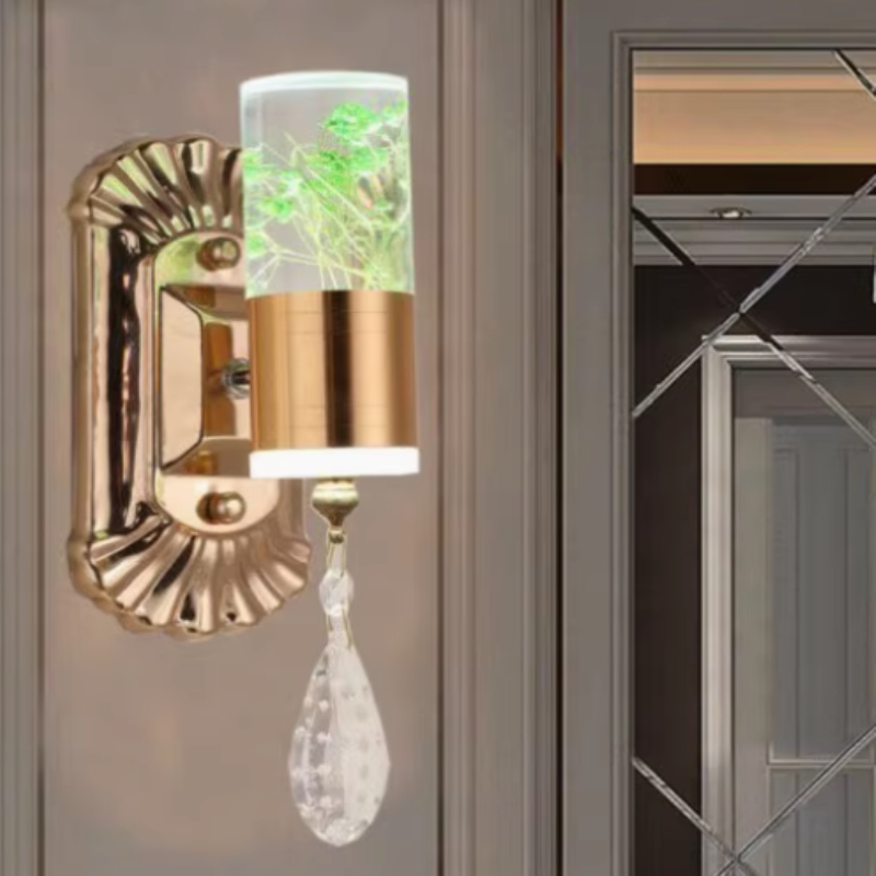 Luminous Constellation Base Wall Light Crystal Tassels Decoration Courtyard Wall Lamp Landscape Porch Exterior Lantern