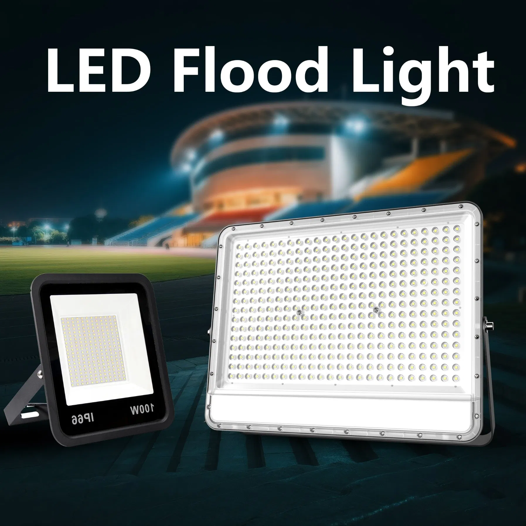 Versatile LED Flood Light, 20W-240W, for Outdoor Security
