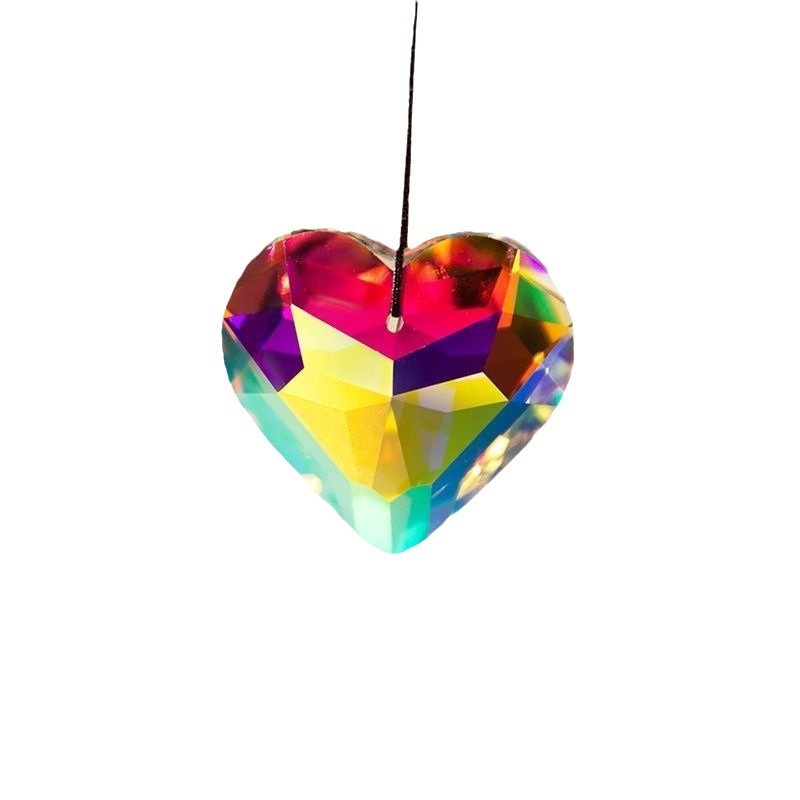 Modern Style Crystal Pendant Light with Cross-Border Shade Wind Chime and Sun Catcher for Garden Decor