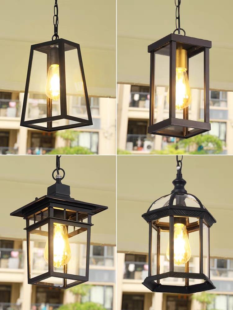 European Style Waterproof and Rust Proof Courtyard Landscape Corridor Corridor Pendant Light E27 Pendant Light&amp;pendant Light