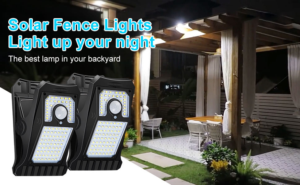 High Brightness 90LED &amp; 118LED Solar Security Lights Outdoor Clip-On Motion Sensor Lights for Garden IP65 Rated