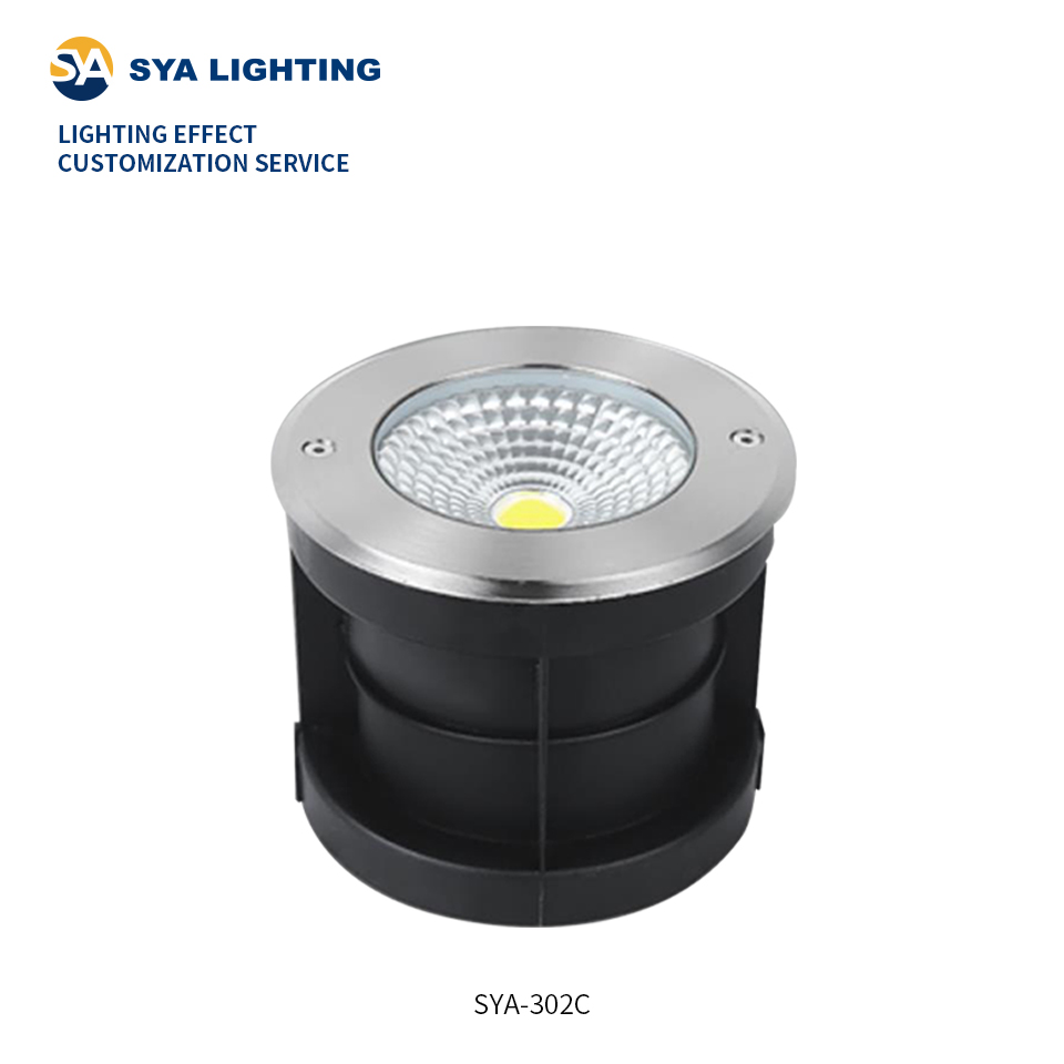SYA-302C Stainless Steel Outdoor Paving Led Uplight COB Underground Lights Small MOQ Landscape Well Light