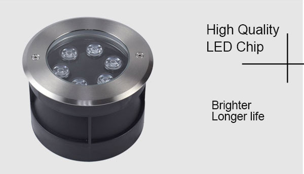Hotook IP68 Landscape Spotlight 6W 9W LED Well Light 12V 24V Water Resistant Outdoor Deck Light Yard Garden Patio Inground Light