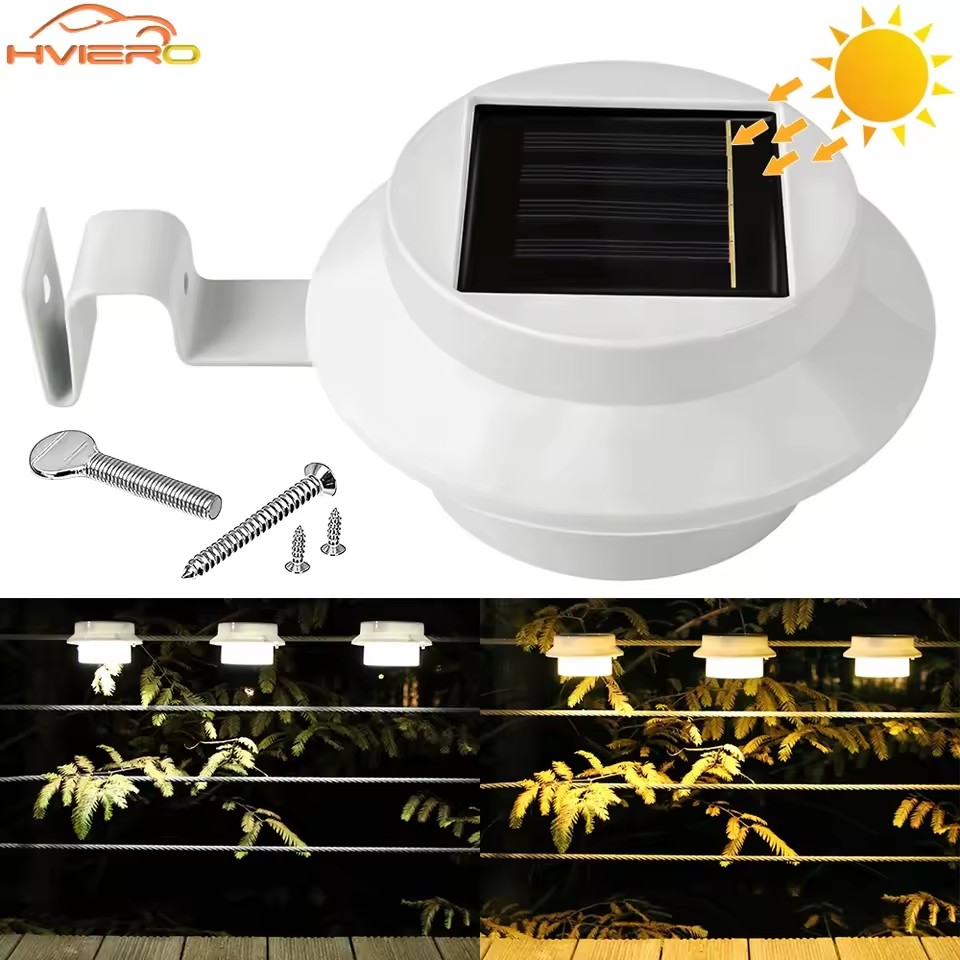 Waterproof and Durable Solar Light Intrlligent Sensing LED Solar Gutter Light for Exterior Wall