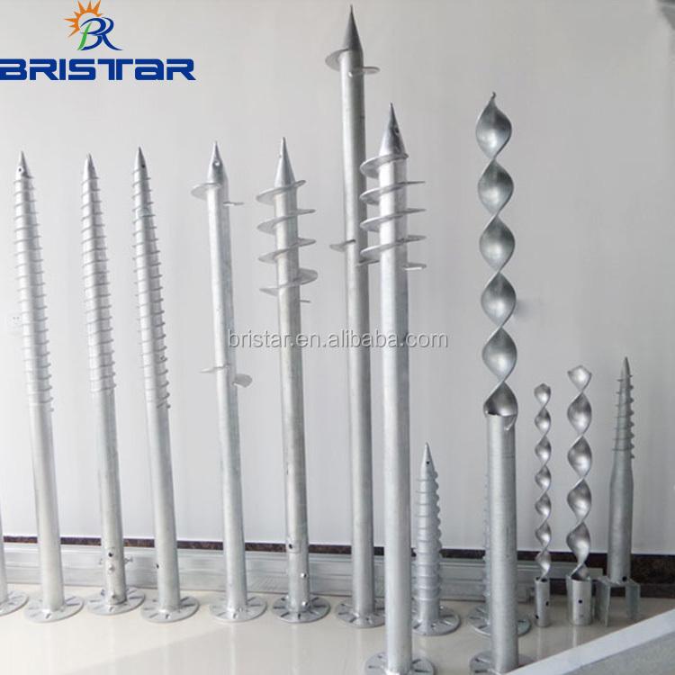 BRISTAR High Quality 3m 4m 5m 6m 8m 10m 12m Road Garden Outdoor Galvanized Cast Iron Pole Led Solar Street Lighting Poles