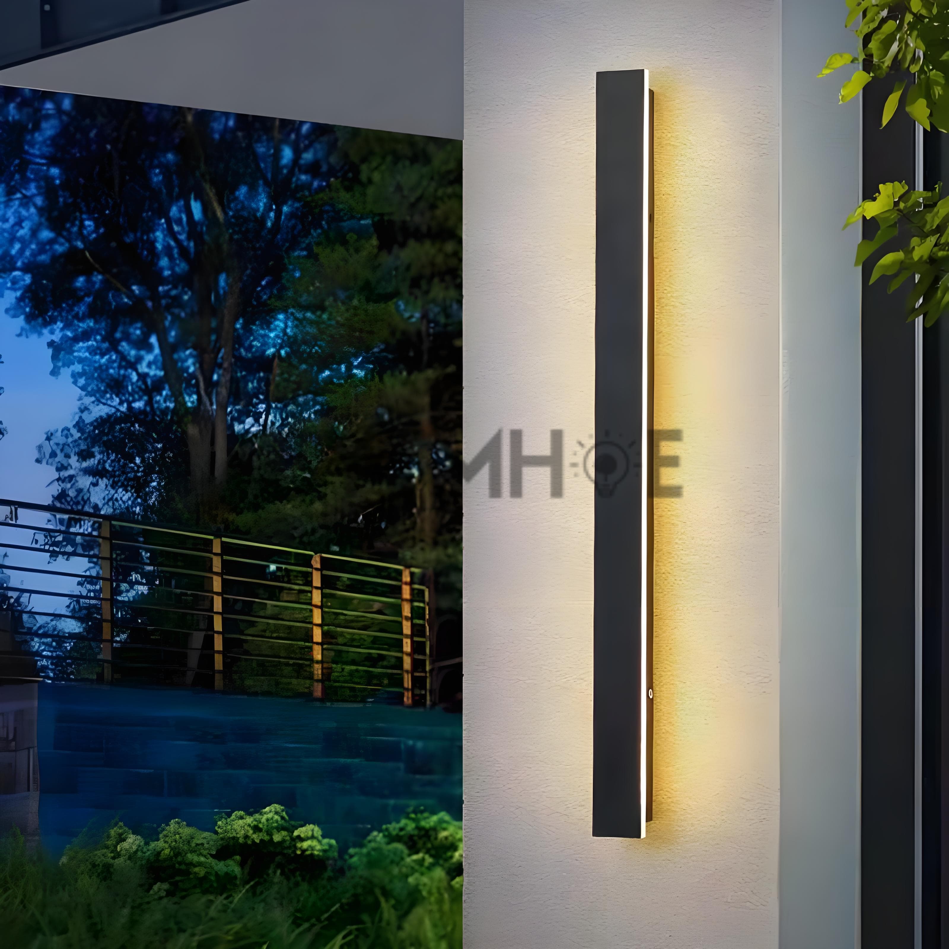 Exterior Wall Lantern 40 60 80 100 120 150 180 200 240CM Large Outdoor Wall Lamps Ip65 Waterproof AC 85-265V Modern Porch Light