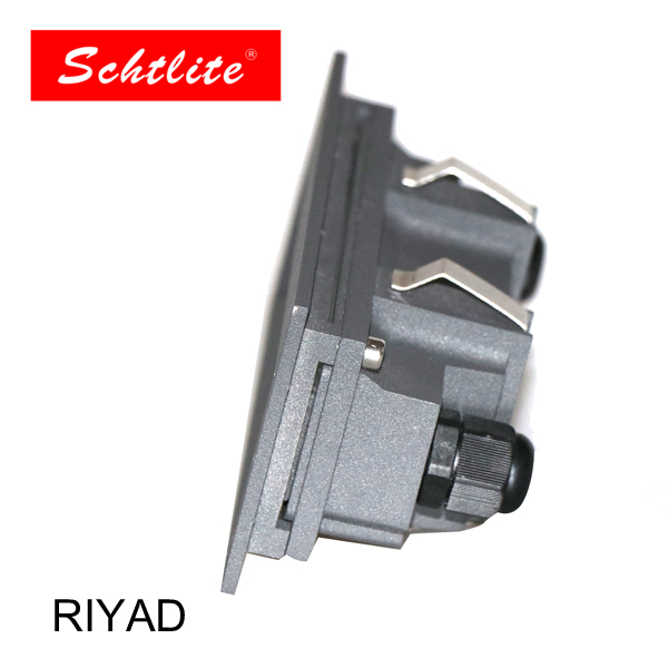 Outdoor Recessed Light Aluminum RIYAD LED 10W Step Light square Gray for Hotel Garden P65 Waterproof Wall Step Stair Light