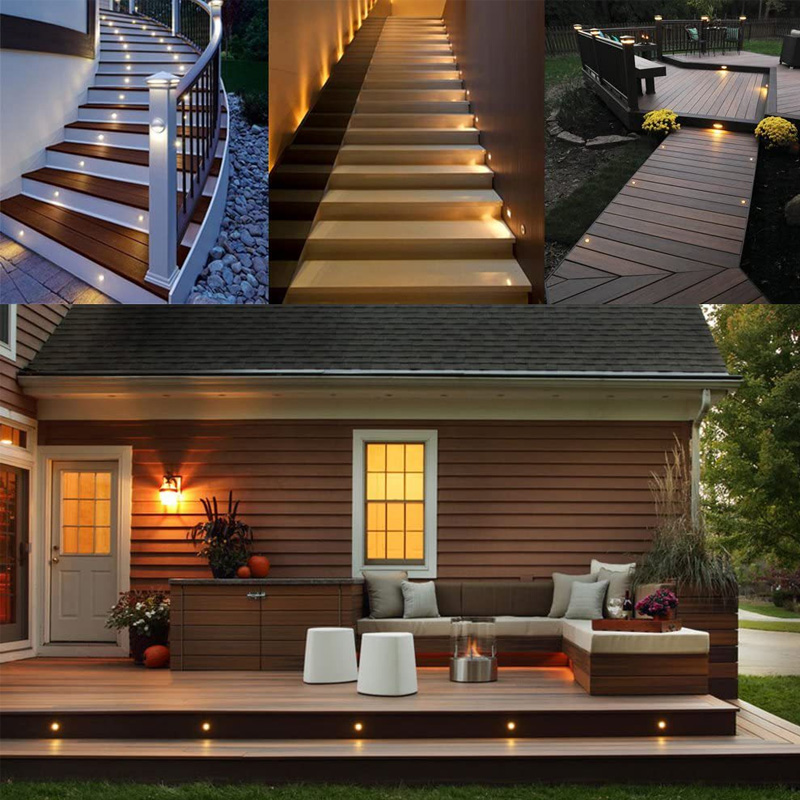 Twinklight Low Voltage Waterproof Outdoor Landscape Lighting Ground Well Light Solar RGBW Deck Light