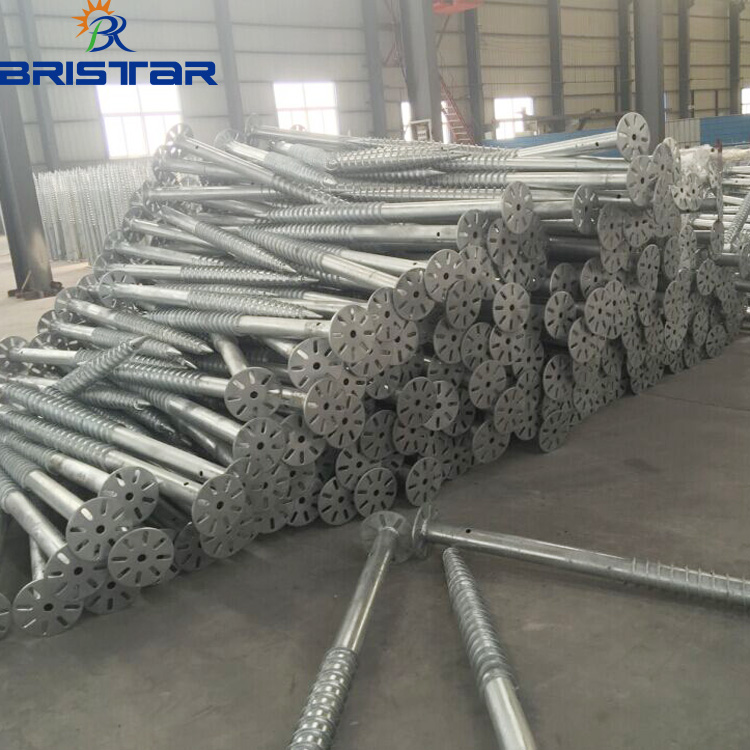 BRISTAR High Quality 3m 4m 5m 6m 8m 10m 12m Road Garden Outdoor Galvanized Cast Iron Pole Led Solar Street Lighting Poles