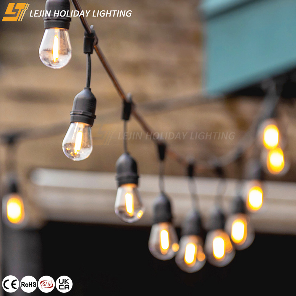 Warm White LED S14 Festoon Belt Party String Light for Outdoor Decoration