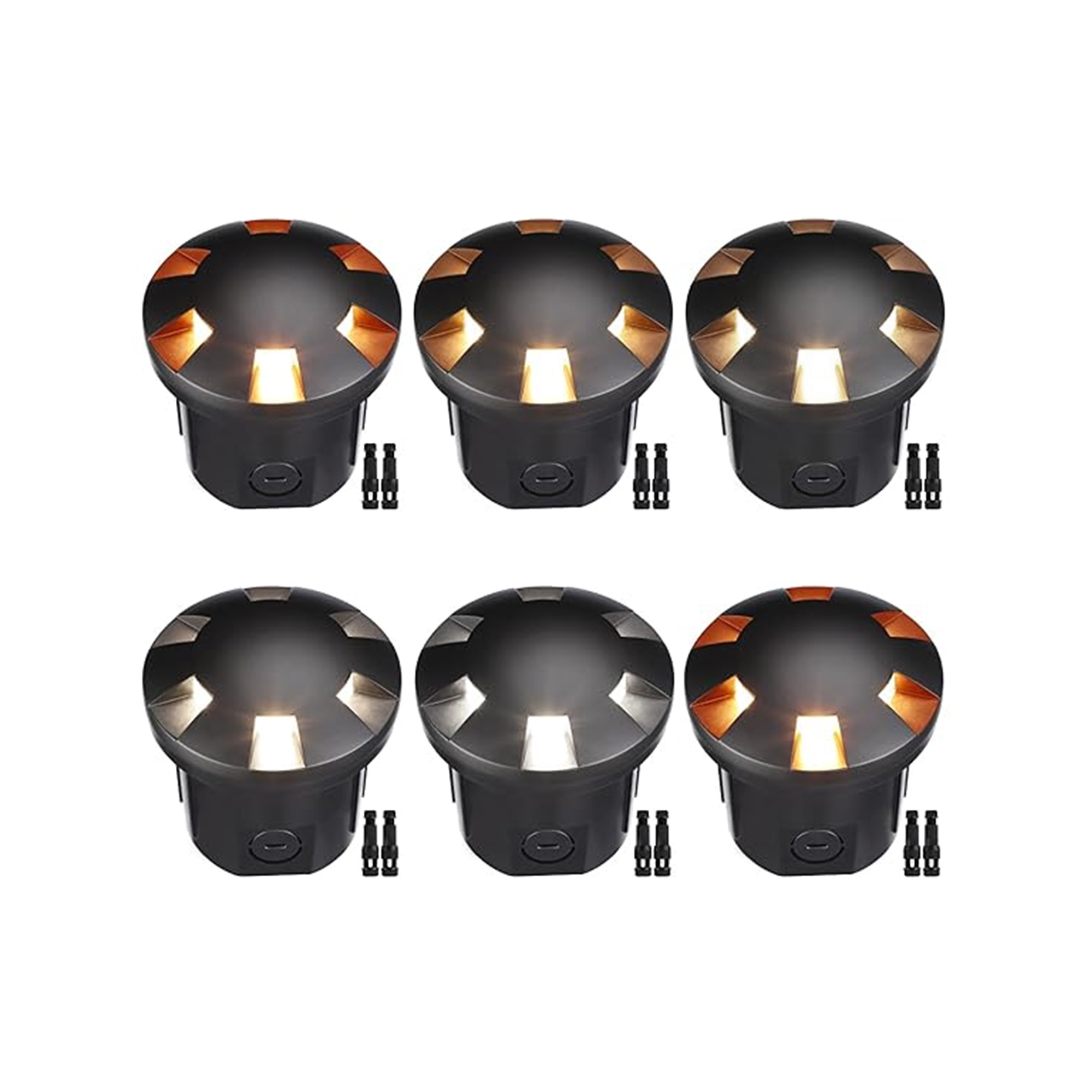 Custom High Quality Waterproof Black 6w Garden Inground Lamp Outdoor Led Underground Well Light 3CCT for Landscaping
