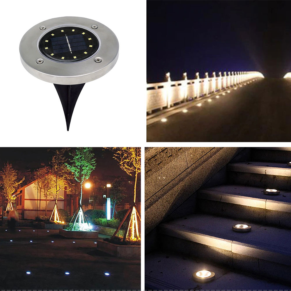 12 LED Solar Lawn Light Outdoor Waterproof Pathway Led Solar Light for Garden Yard