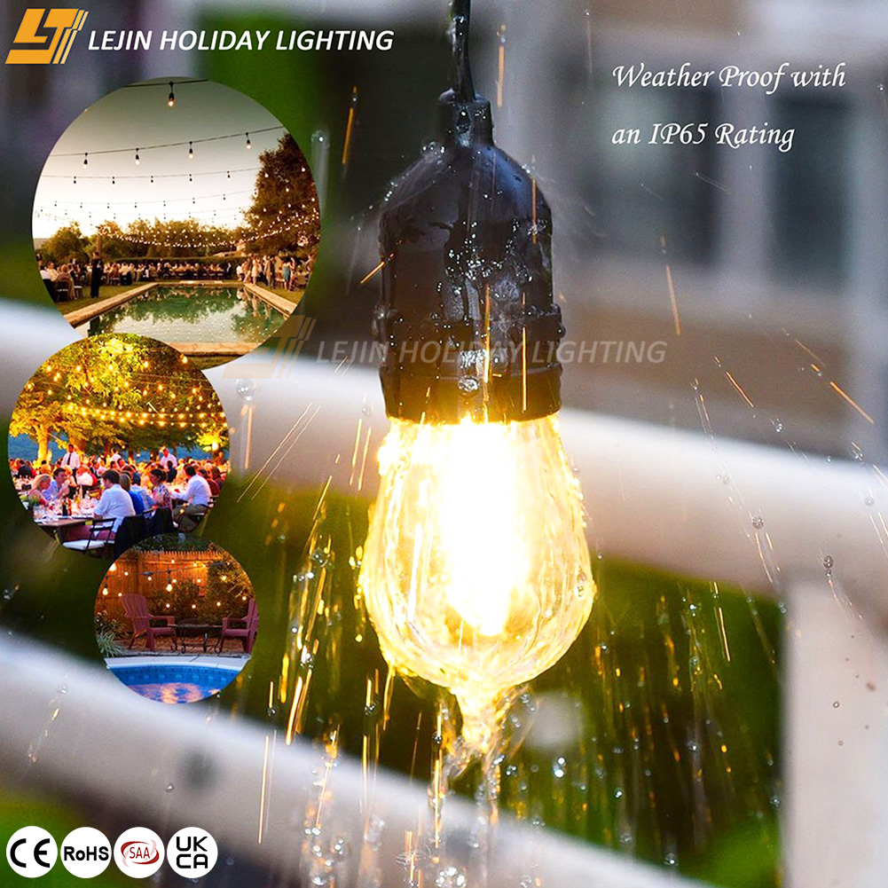 Warm White LED S14 Festoon Belt Party String Light for Outdoor Decoration