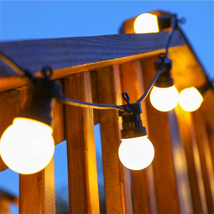 Commercial Quality Connectable White Color Outdoor Home Patio Party Vintage Decor Led Festoon G50 String Lights