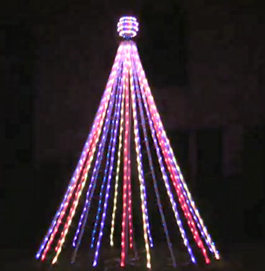 Carnival Wholesale Outdoor Fancy Festoon Garden Global White Color Led 5V 12mm Ferry Lights Led Christmas String Light