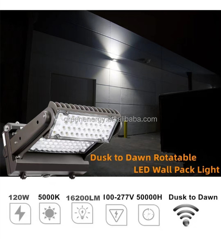 Night wall pack lighting simulation