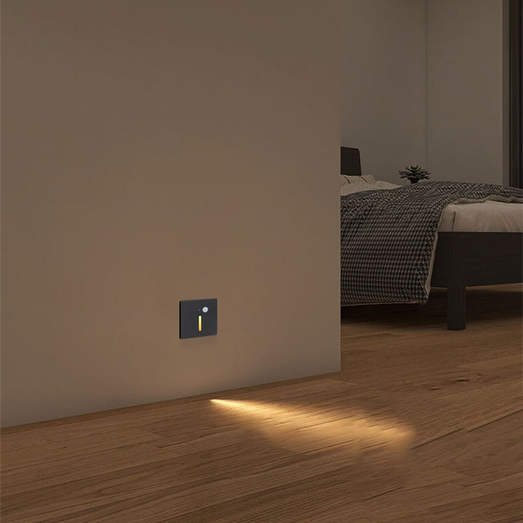 Household Aisle Type Step Kick Light Induction Step Wall Light Led Embedded Stair Step Light