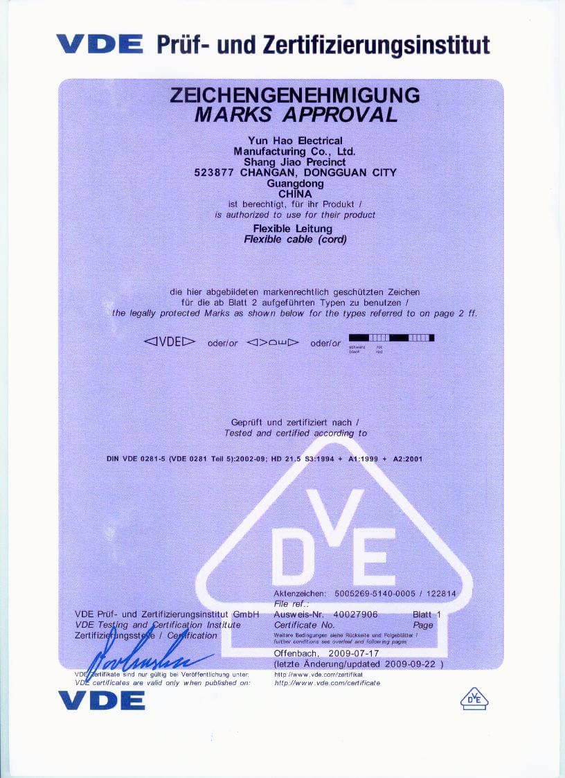 ROHS Certificate