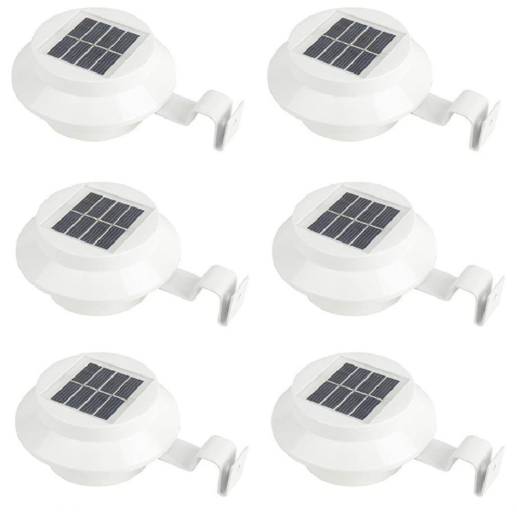 IP67 Waterproof 3 LED Solar Gutter Lights for Garden Fence Outdoor Solar Fence Lights