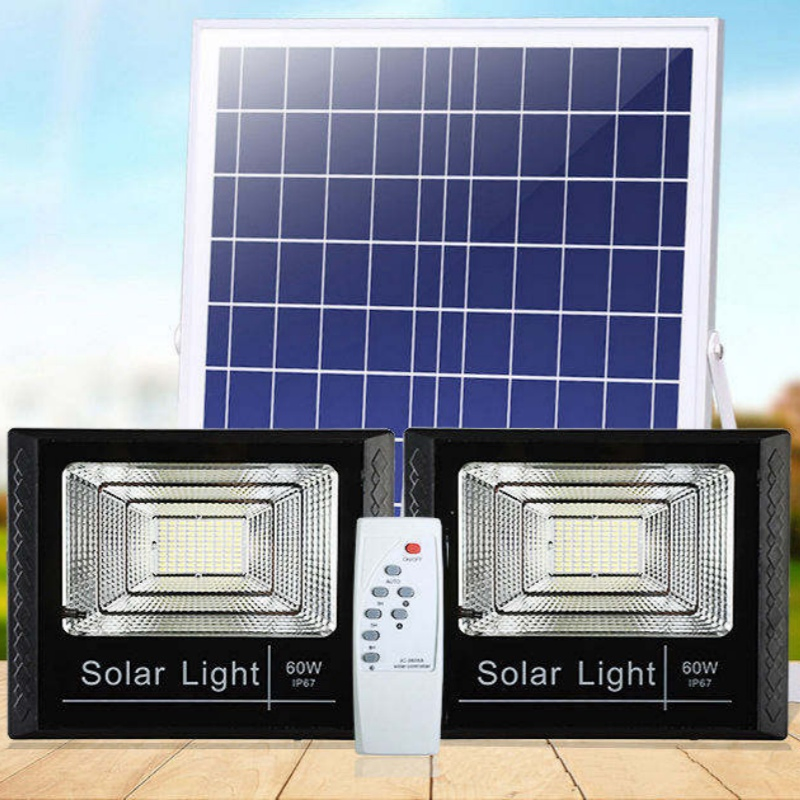 Bright IP65 Waterproof Security 300W Solar Flood Light with Remote ABS Body