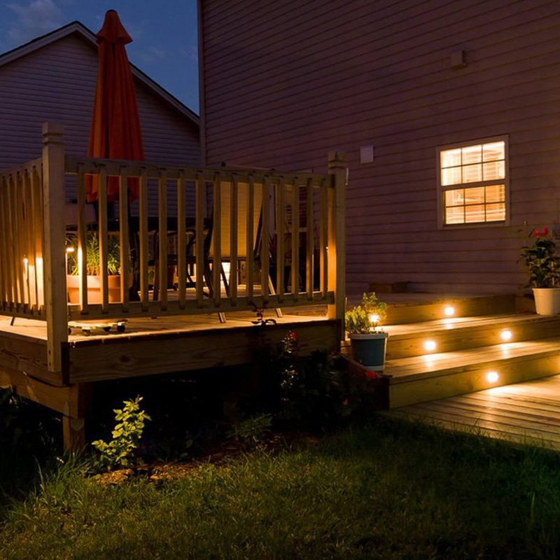 Twinklight Low Voltage Waterproof Outdoor Landscape Lighting Ground Well Light Solar RGBW Deck Light