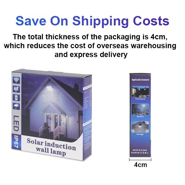 Solar Outdoor Lights 4000LM LED Outdoor Motion Sensor Lights IP65 Waterproof