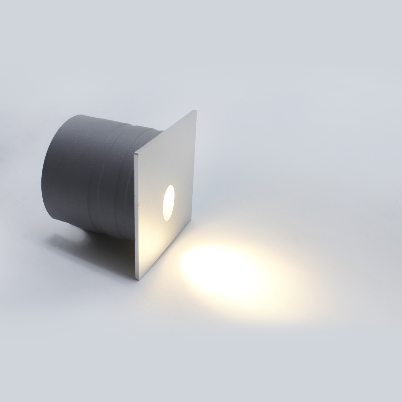 Cross-Border Hot Sale Concealed Corner Light Outdoor Stair Step Light Waterproof Aluminum LED Footlight 3000K-6500K Color Temp