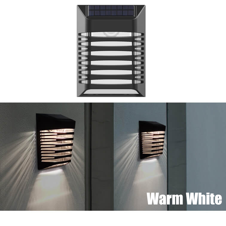 Solar Fence Lights Outdoor Waterproof IP54 LED Deck Step Stair Solar Garden Wall Light