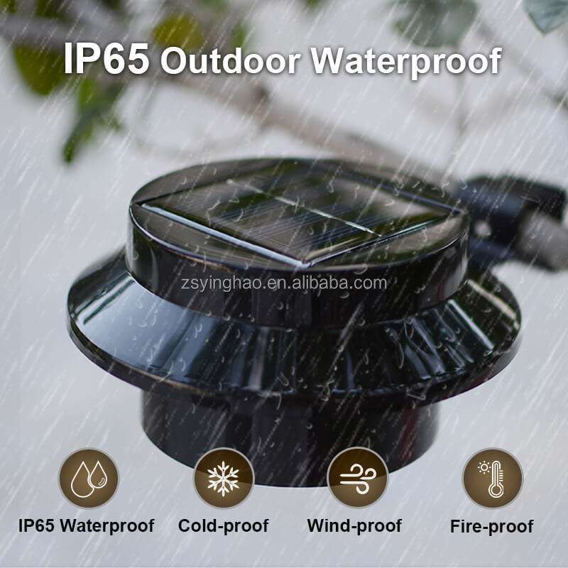 Solar Gutter Light IP65 Waterproof Decor Garden ABS Solar Wall Gutter Lamp Led Solar Yard Lights Outdoor for Fence