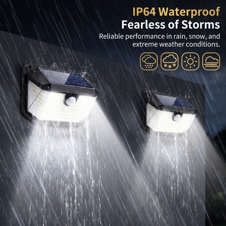 High Lumens Factory Direct Sale Durable Abs Housing Auto on Off Dusk to Dawn Pir Motion Sensor Light for Garden Yard Patio
