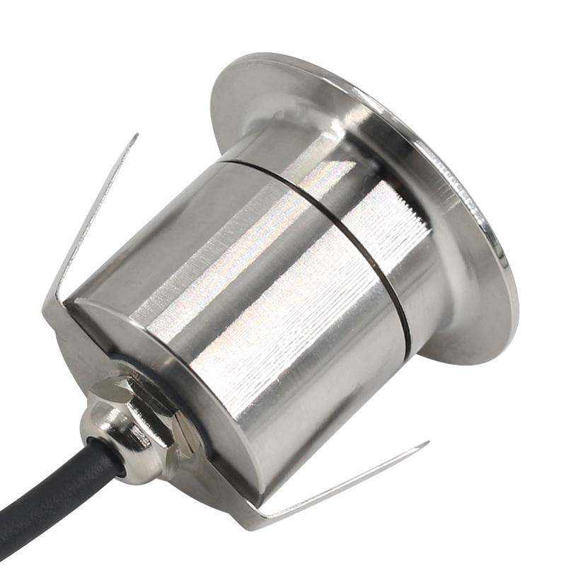 Waterproof LED Well Light 1W 12V IP67 316SS Buried Deck up Lights Outside Ground Lights 12V or 24V Landscape RS-UG1W316X Ce,rohs