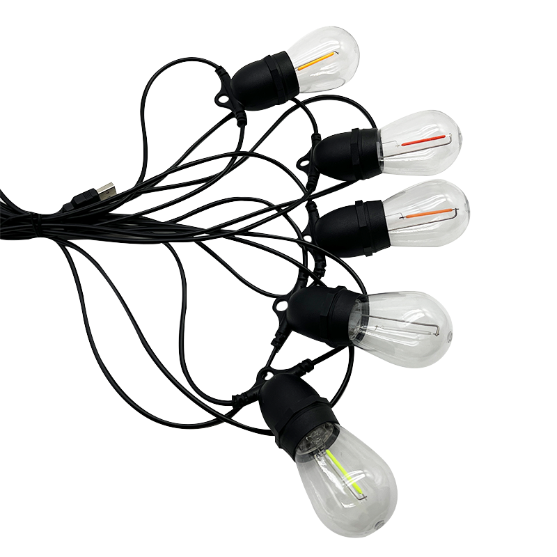 Wholesale Connectable Drop Festoon Lighting Vintage Holiday Patio Cafe Globe Outdoor String Outdoor Led Christmas Light