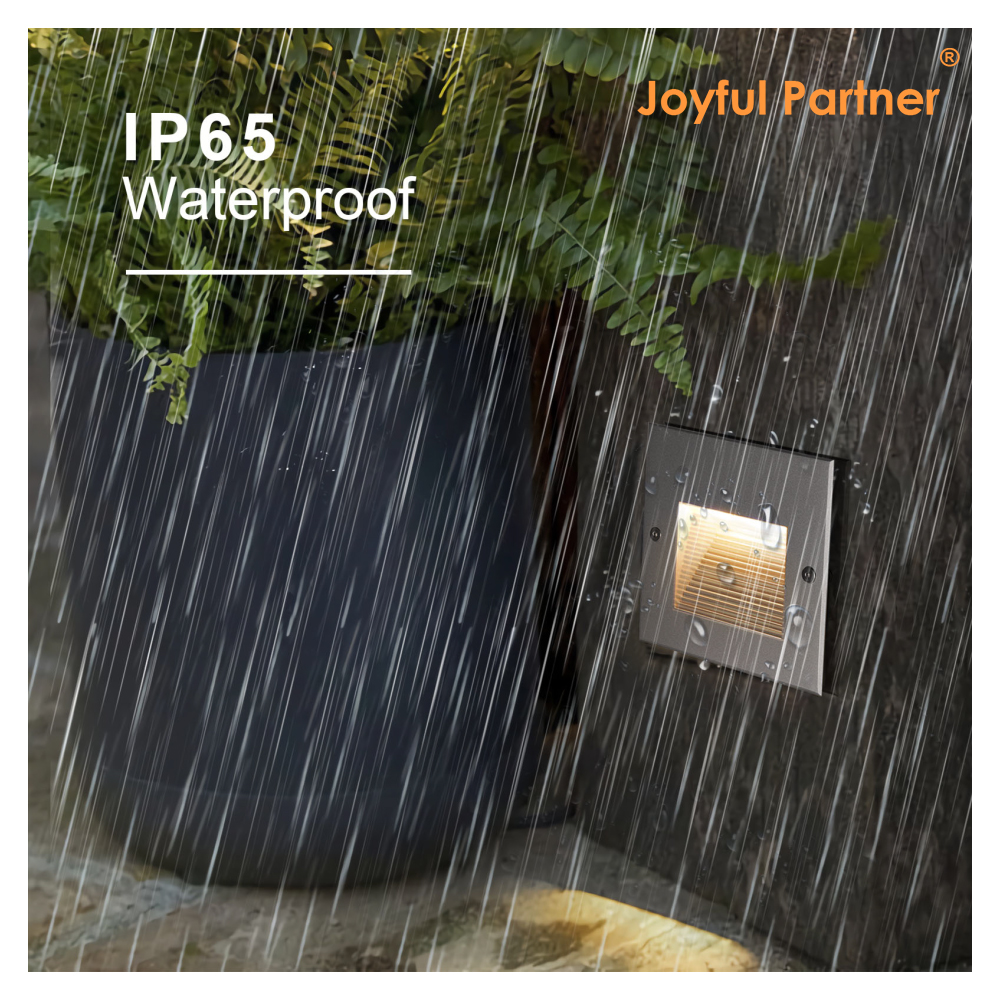 Joyful Partner IP65 12V 24V Recessed Path Stair Step Fence Way LED Deck Light Outdoor Wall Lamp
