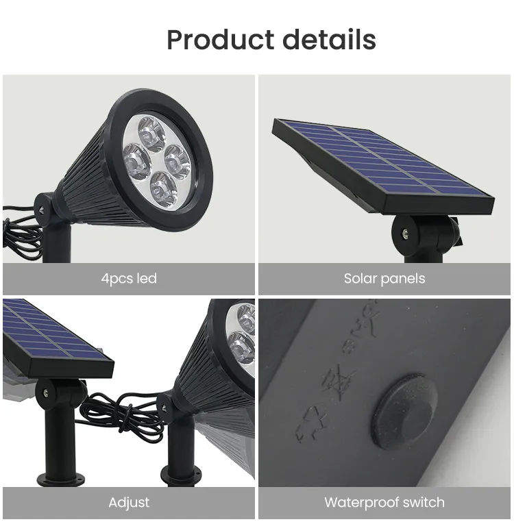 Outdoor Patio Solar Garden Wall Deck Solar LED Garden Light