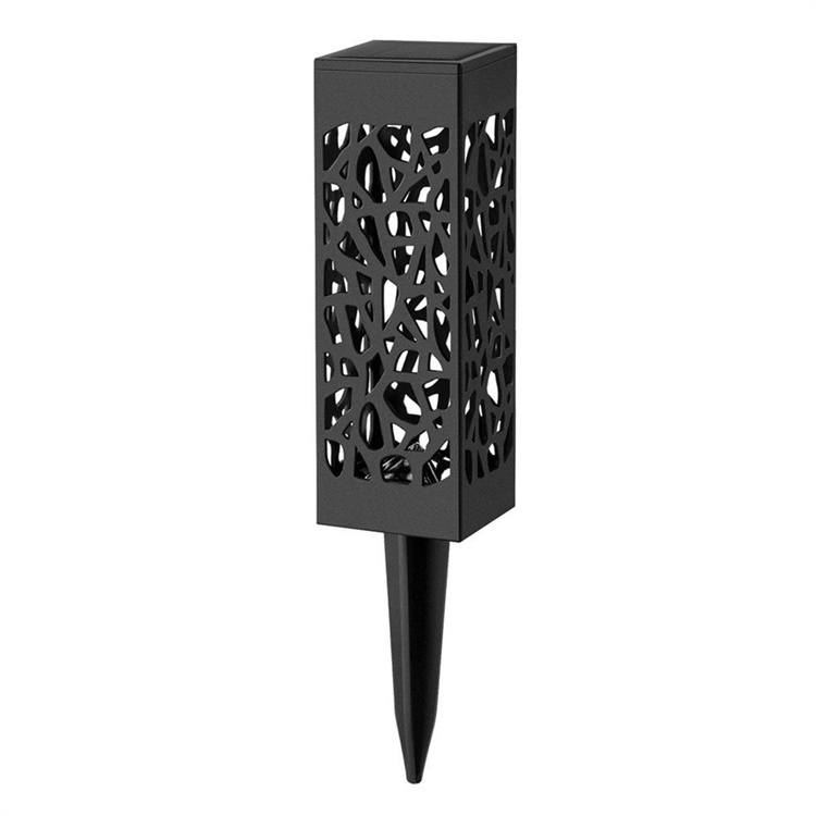 Retro Outdoor Garden Light Hanging LED Solar Lantern With Handle Hollow LED Table Lamp, Porch Patio Decoration