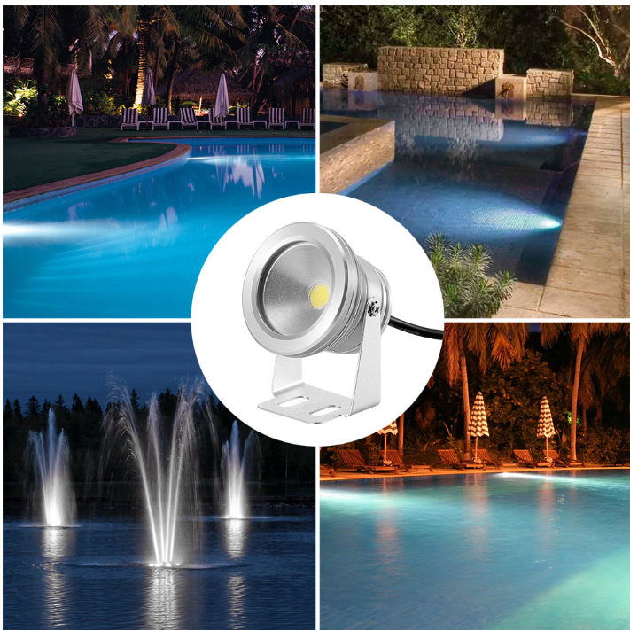 10W 12V Submersible Led Lights LED Pond Light Waterproof Outdoor Landscape Light for Fish Tank Pond Swimming Pool Garden