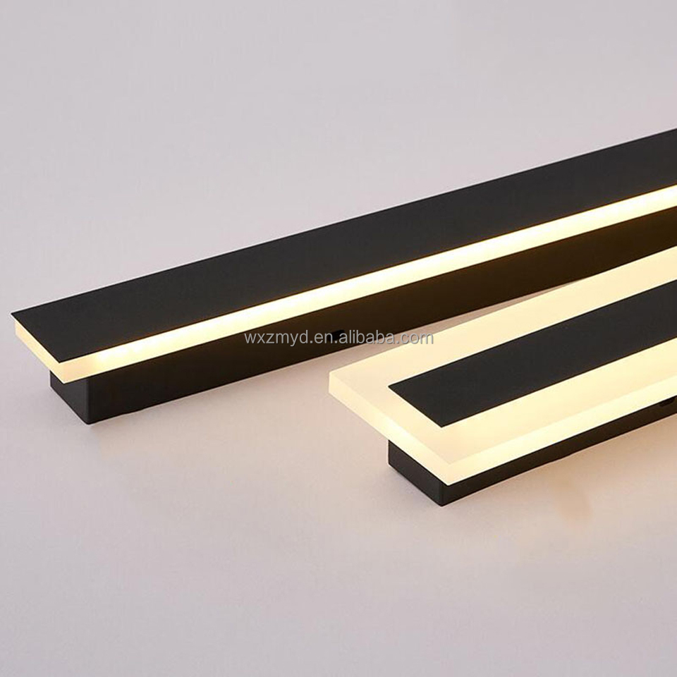 30-200cm Contemporary IP65 Waterproof Outdoor Modern Linear Long Strip LED Wall Lamp 110V 220V Garden Sconce Wall Lights