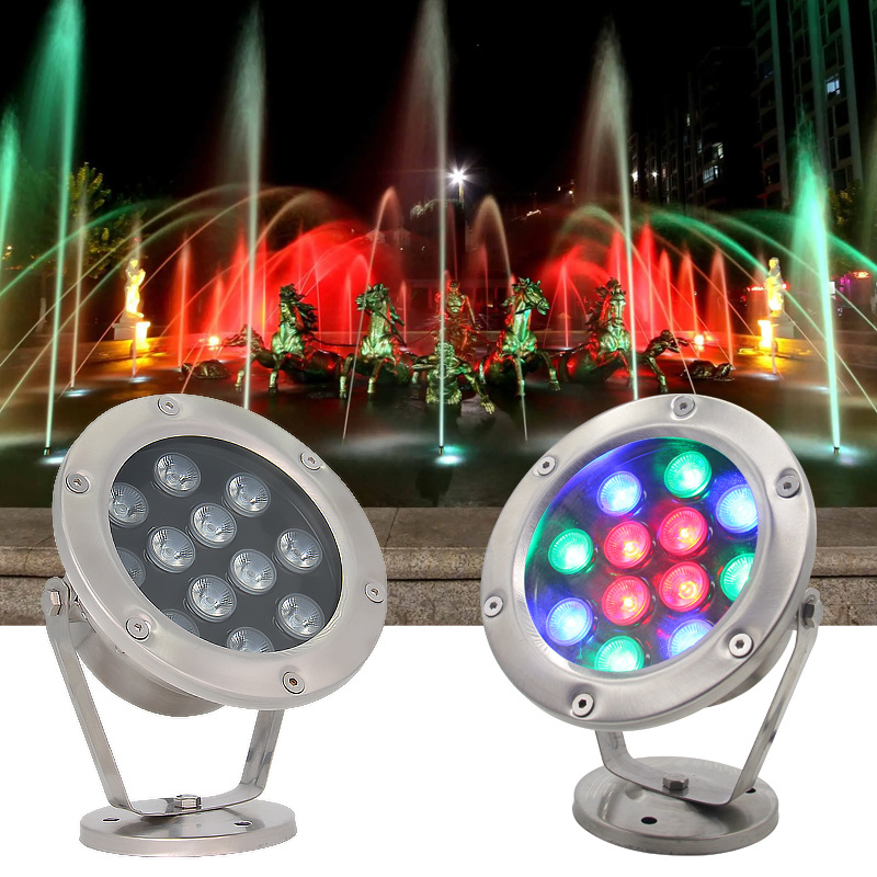 Multi Color Submersible LED Pool Light Waterproof 24V Low Voltage Garden Fish Pond Fountain Landscape Underwater Lamp