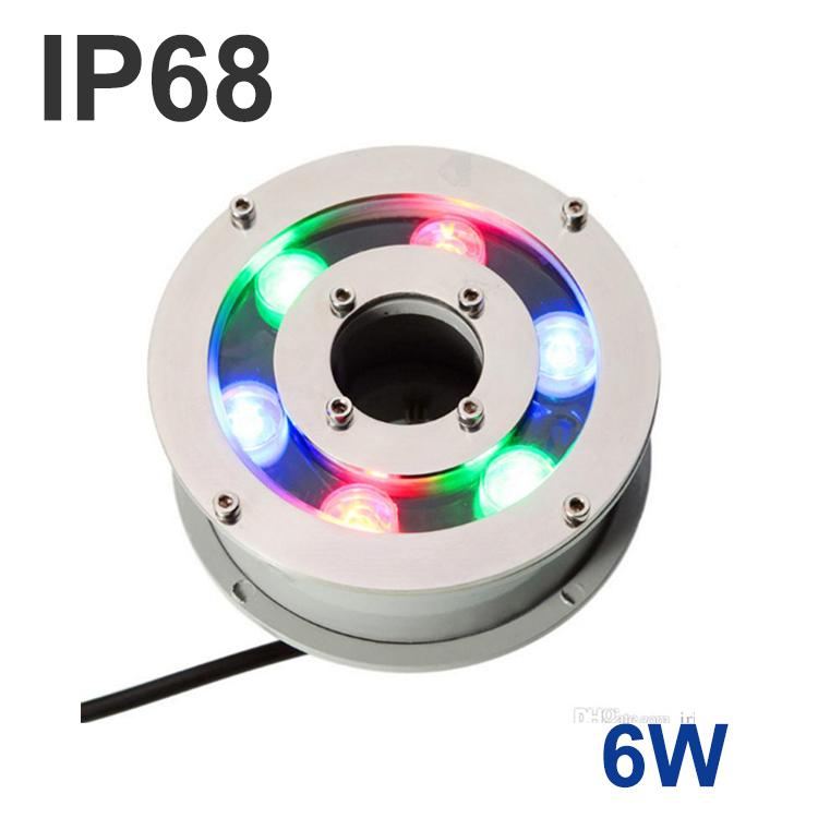 DMX Submersible Fountain Led Light 12W Ring and Round Shape Pool RGB Color Fountain Led Light