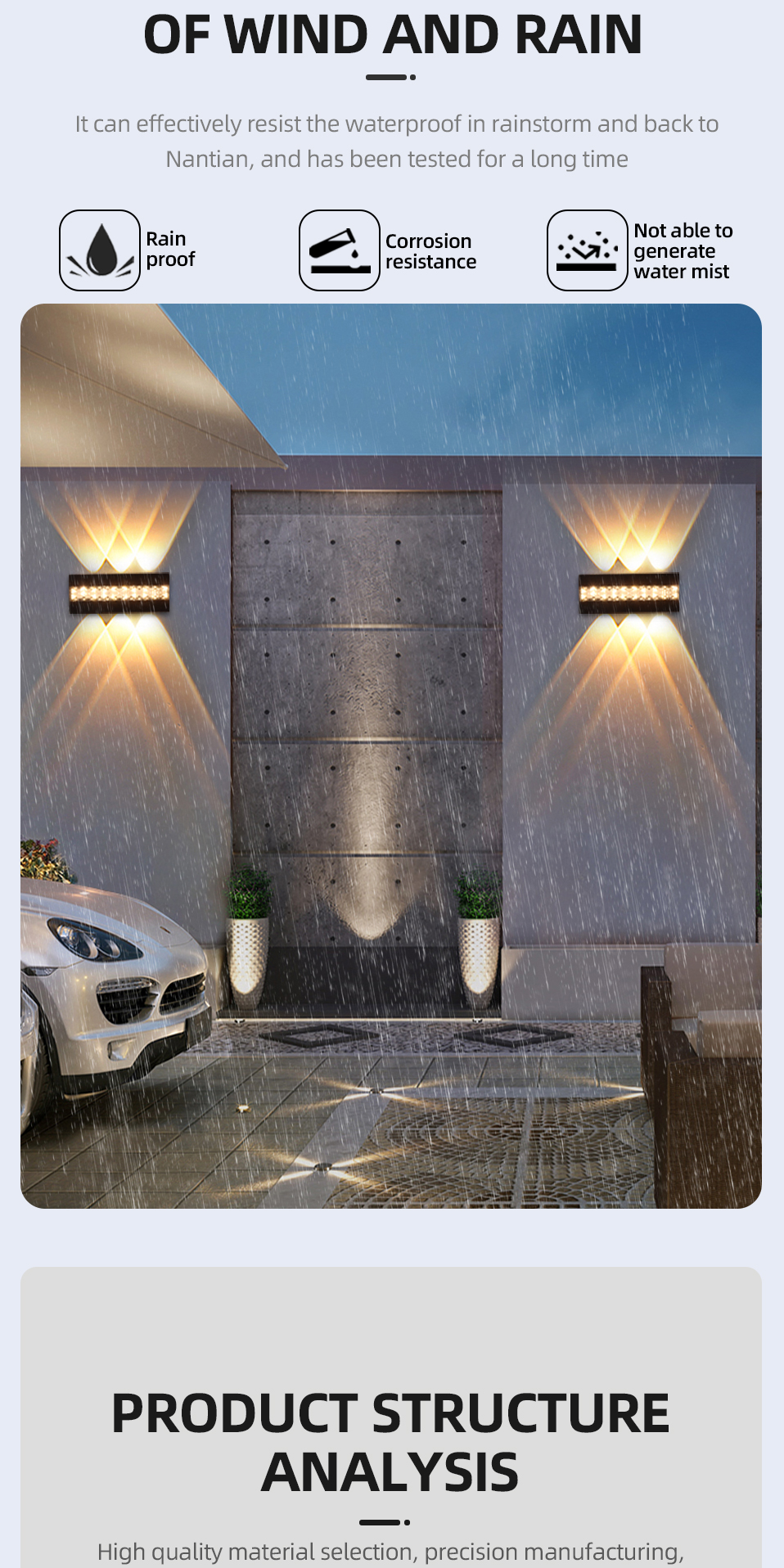 Outdoor LED Wall Lamp Application