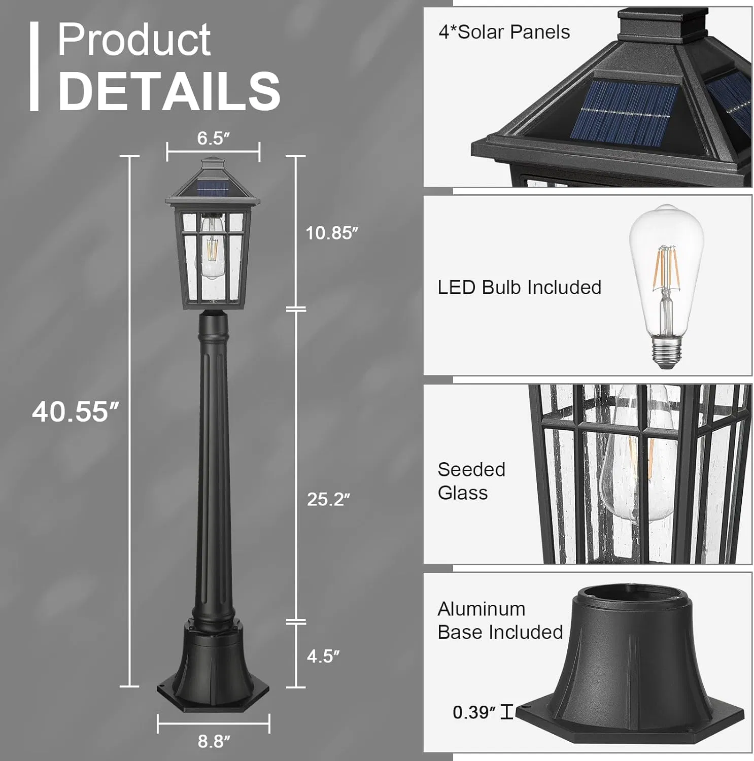 Stylish Solar Deck Lights with Auto-on/off for Modern Patios